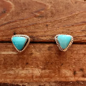 Navajo Turquoise Post Earrings