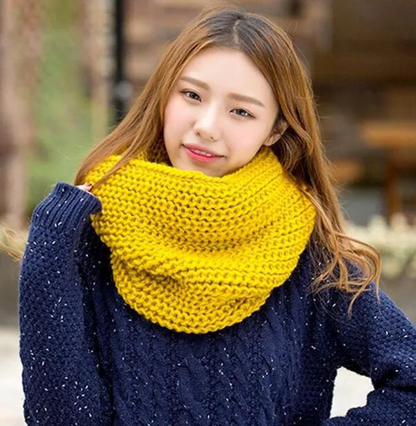 Neck Warmer Cowl Circle Scarf - Women's