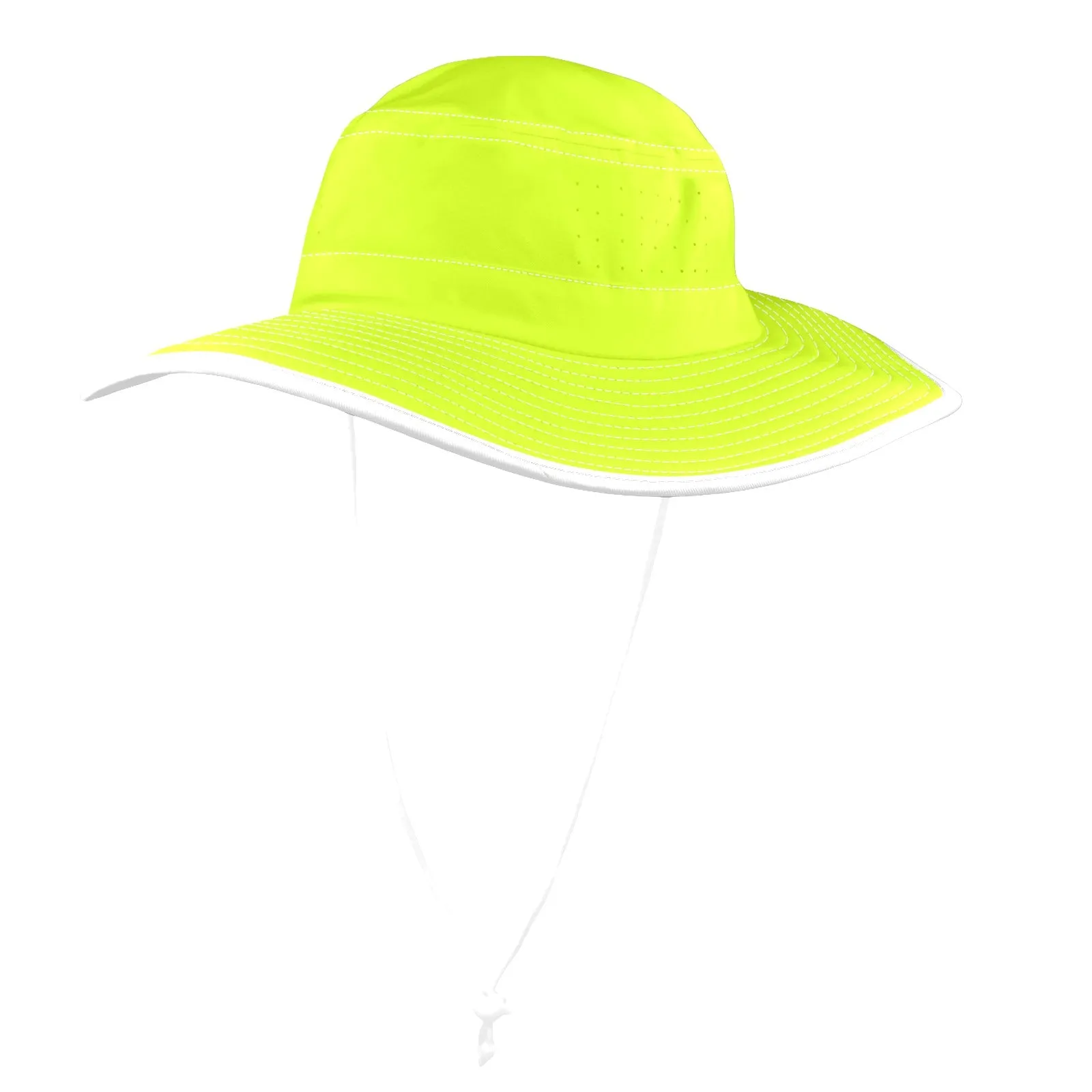 NEON GREEN Wide Brim Bucket Hat