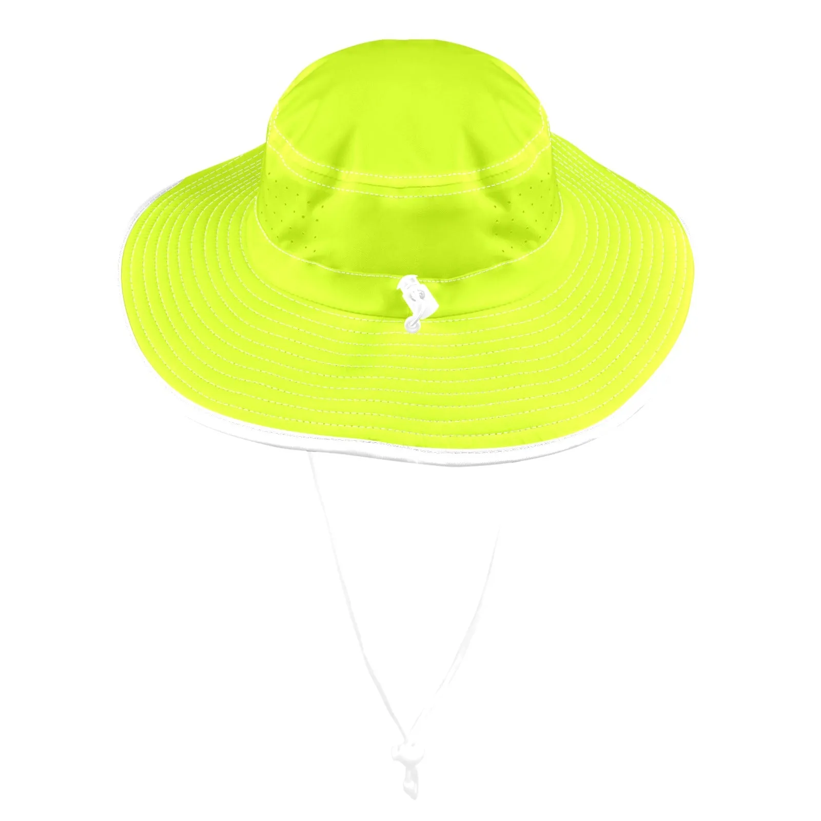 NEON GREEN Wide Brim Bucket Hat