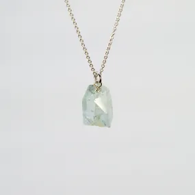 NEW! Aquamarine Cube Pendant by Rina Young