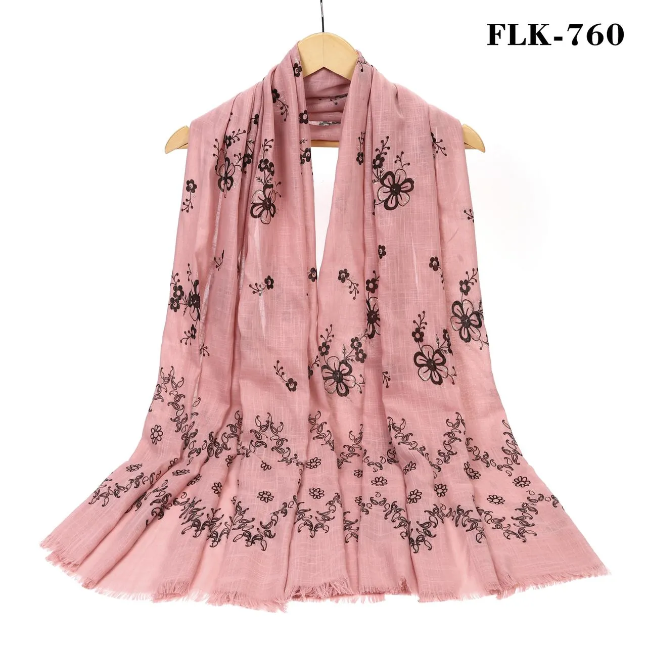 New Women Floral Print Cotton Viscose Scarf for all Seasons