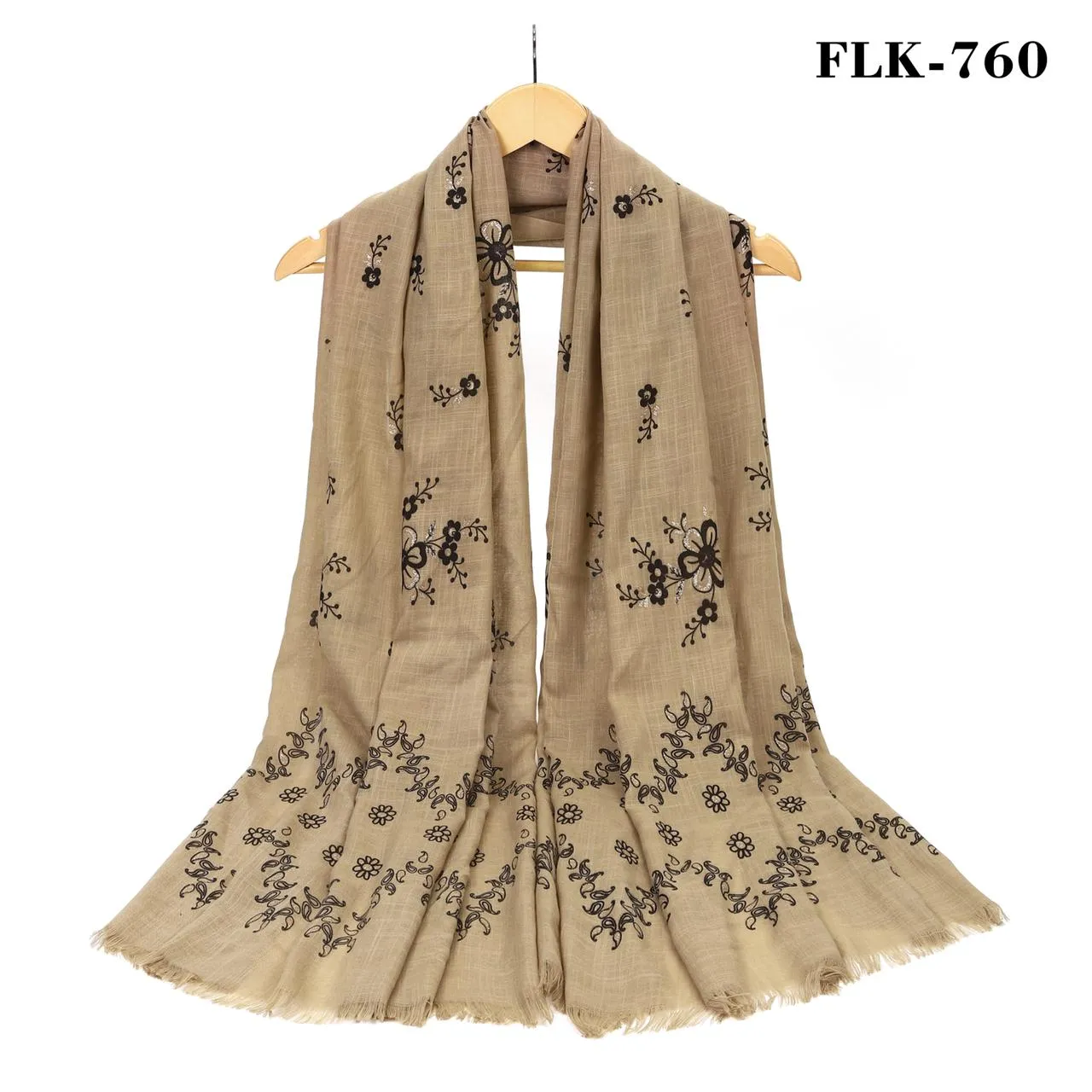 New Women Floral Print Cotton Viscose Scarf for all Seasons