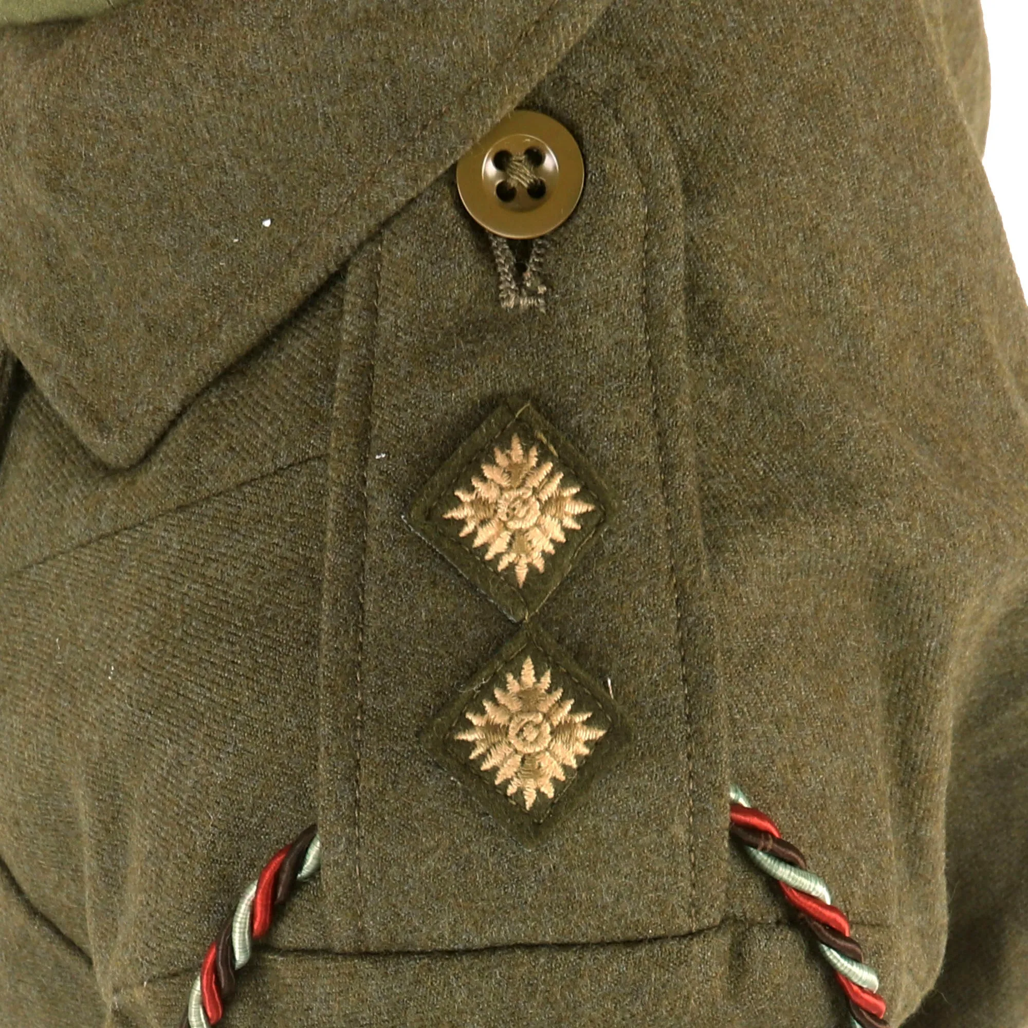 Original British WWII Auxiliary Territorial Service Women’s Uniform Jacket with Tie & Peaked Cap - Dated 1941