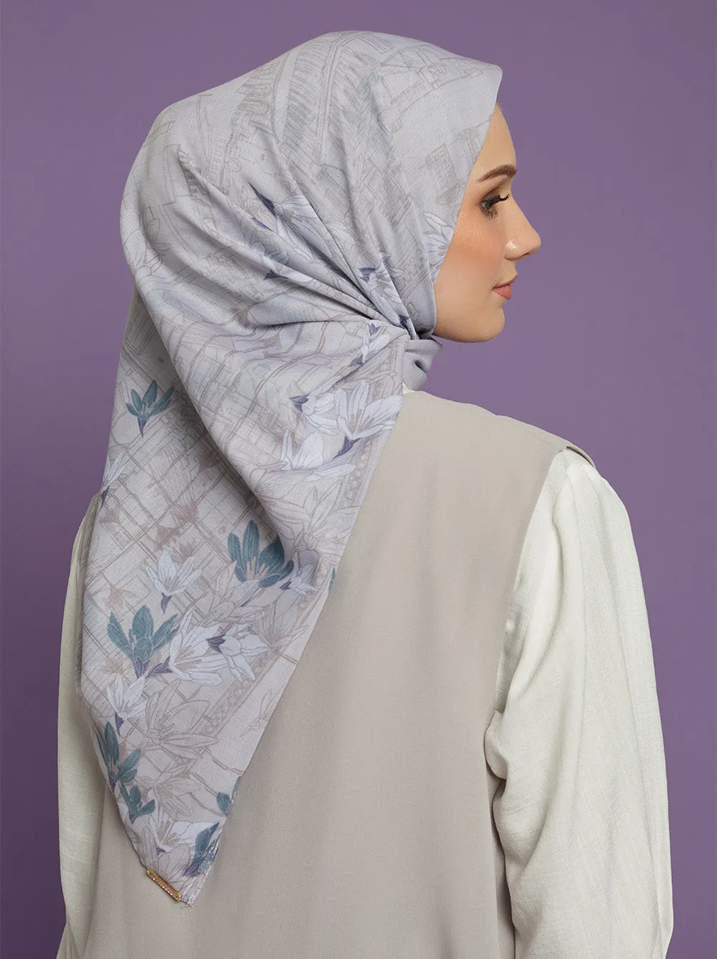 ORVA PARIS SIGNATURE SCARF PEARL