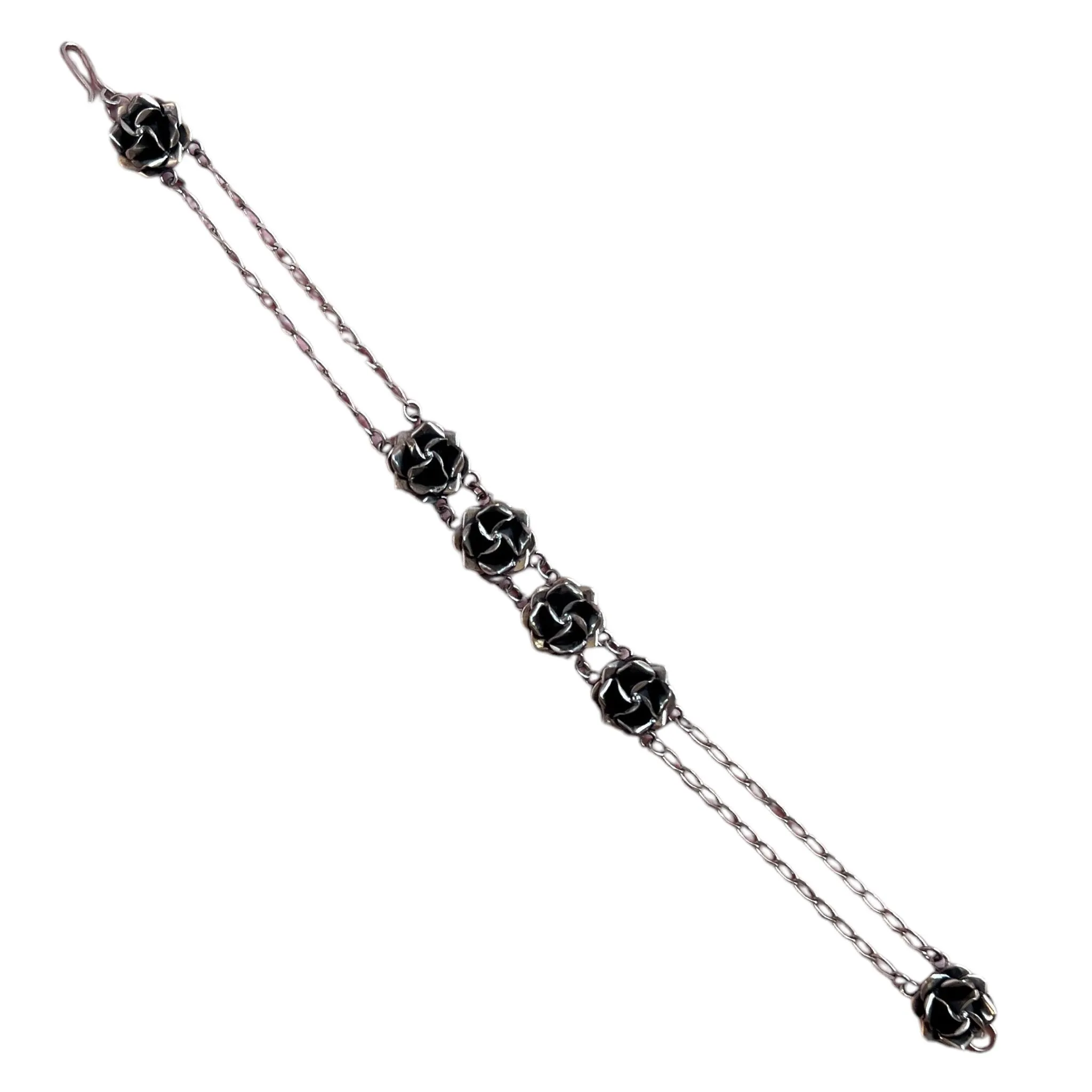 Oxidized Roses Bracelet