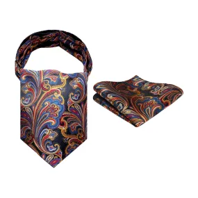 Paisley Ascot Handkerchief Set - A-01 NOVELTY