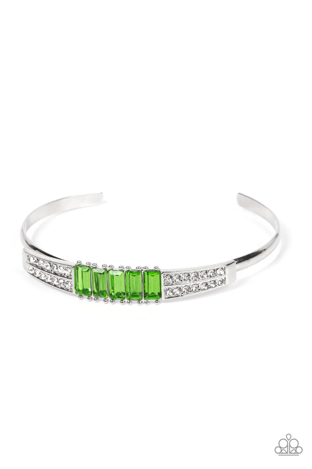 Paparazzi Spritzy Sparkle - Green Bracelet