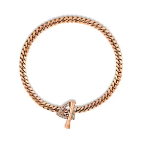 Pavé Diamond Mini Trillion Toggle Bracelet | Ready to Ship