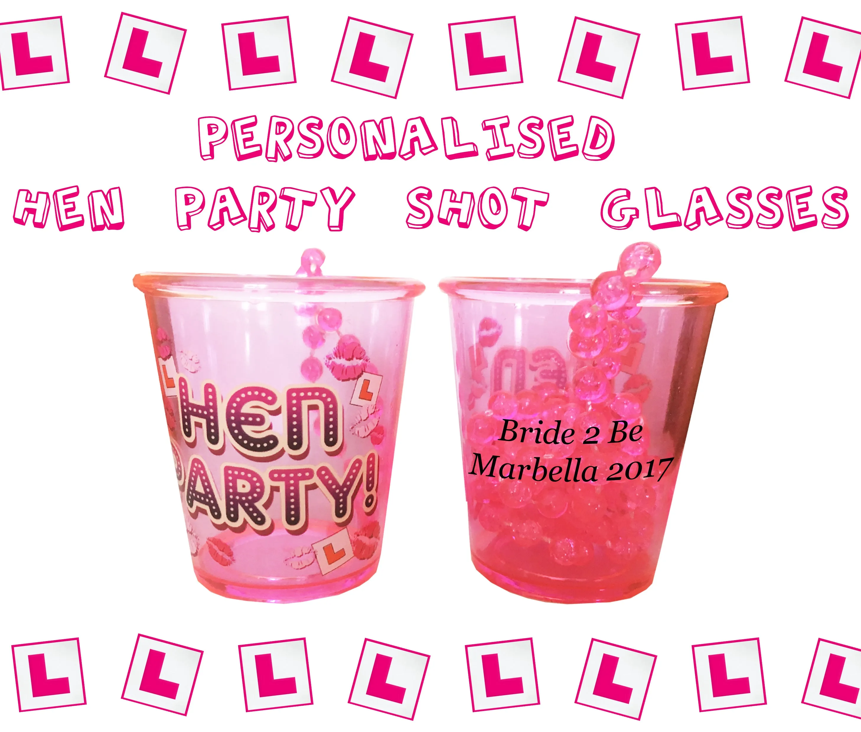 Personalised Hen Party Shot Glass