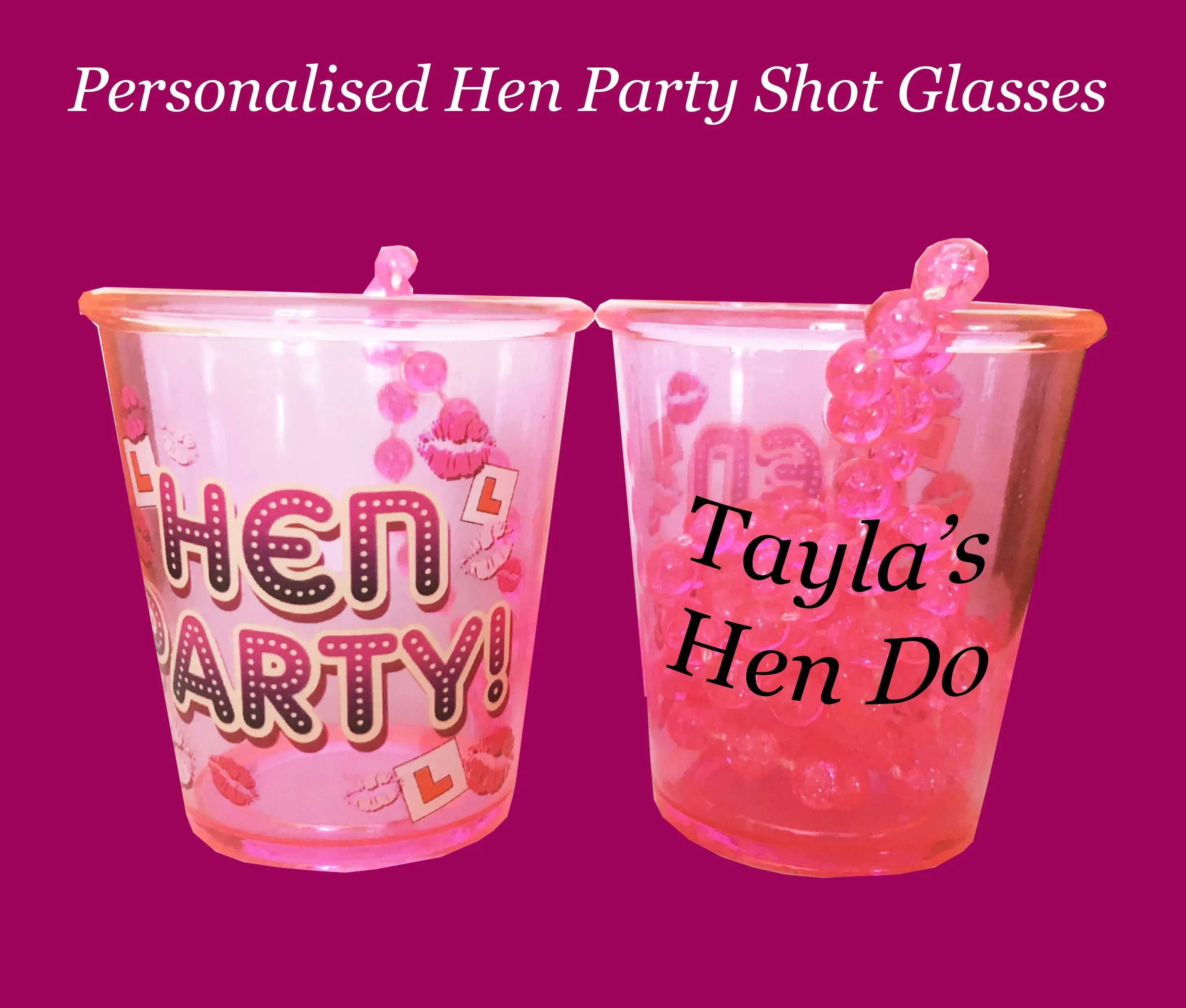 Personalised Hen Party Shot Glass