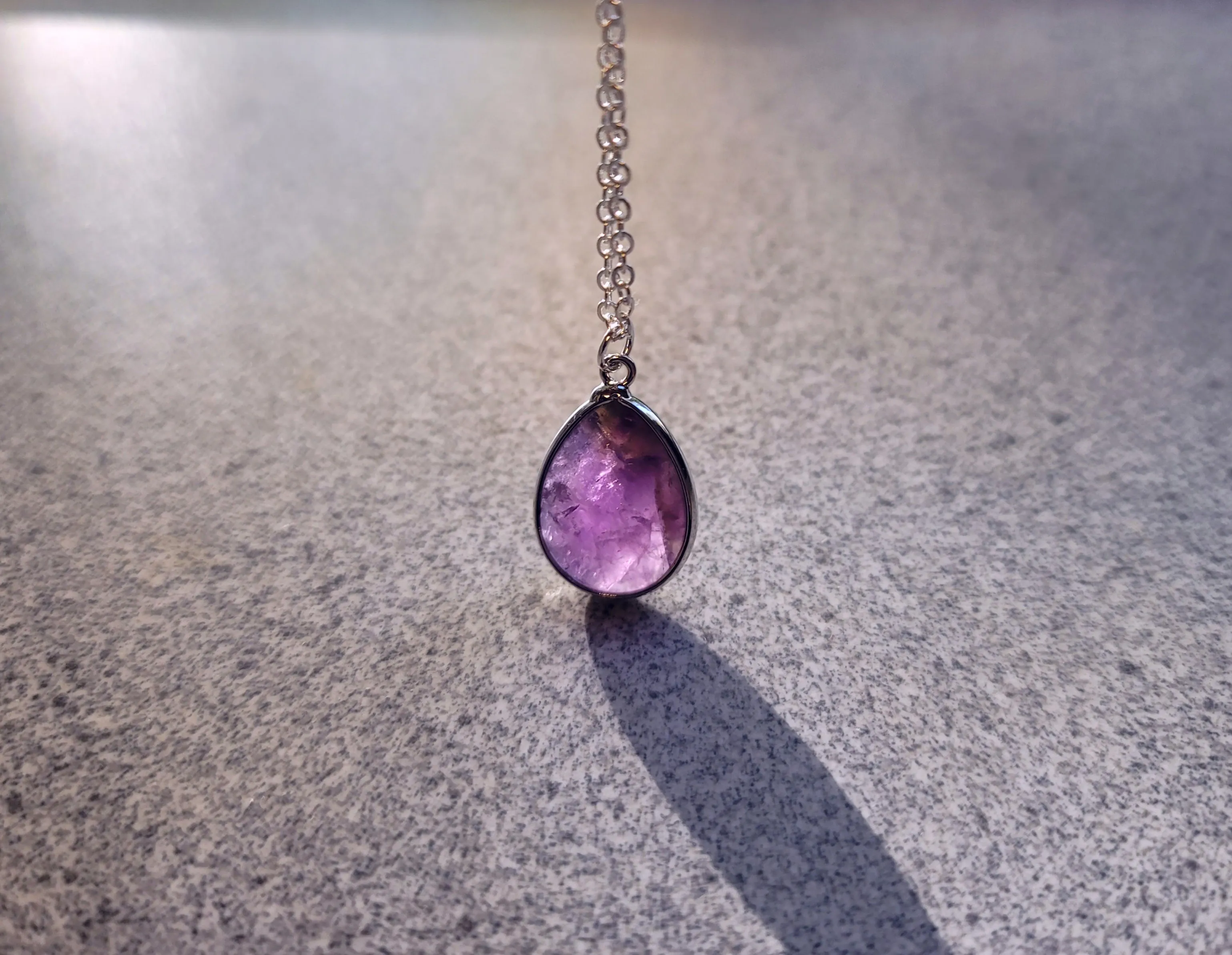 Poised in Purple Necklace