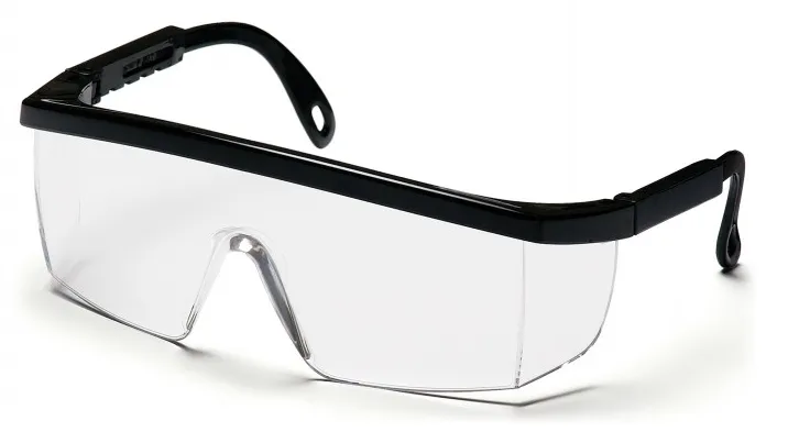 Protective Glasses - Pyramex Integra Clear Lens with Black Frame SB410S