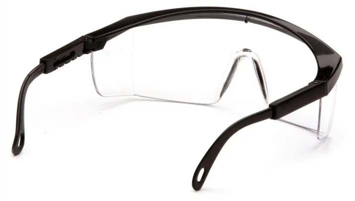 Protective Glasses - Pyramex Integra Clear Lens with Black Frame SB410S