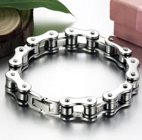 Punk 316L Stainless Steel Bracelet Men Biker Bicycle Motorcycle Chain Men's Bracelets Mens Bracelets & Bangles Fashion Jewelry