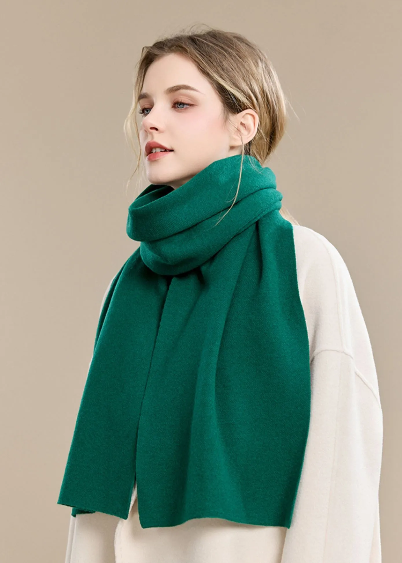 Pure Wool Long Scarf