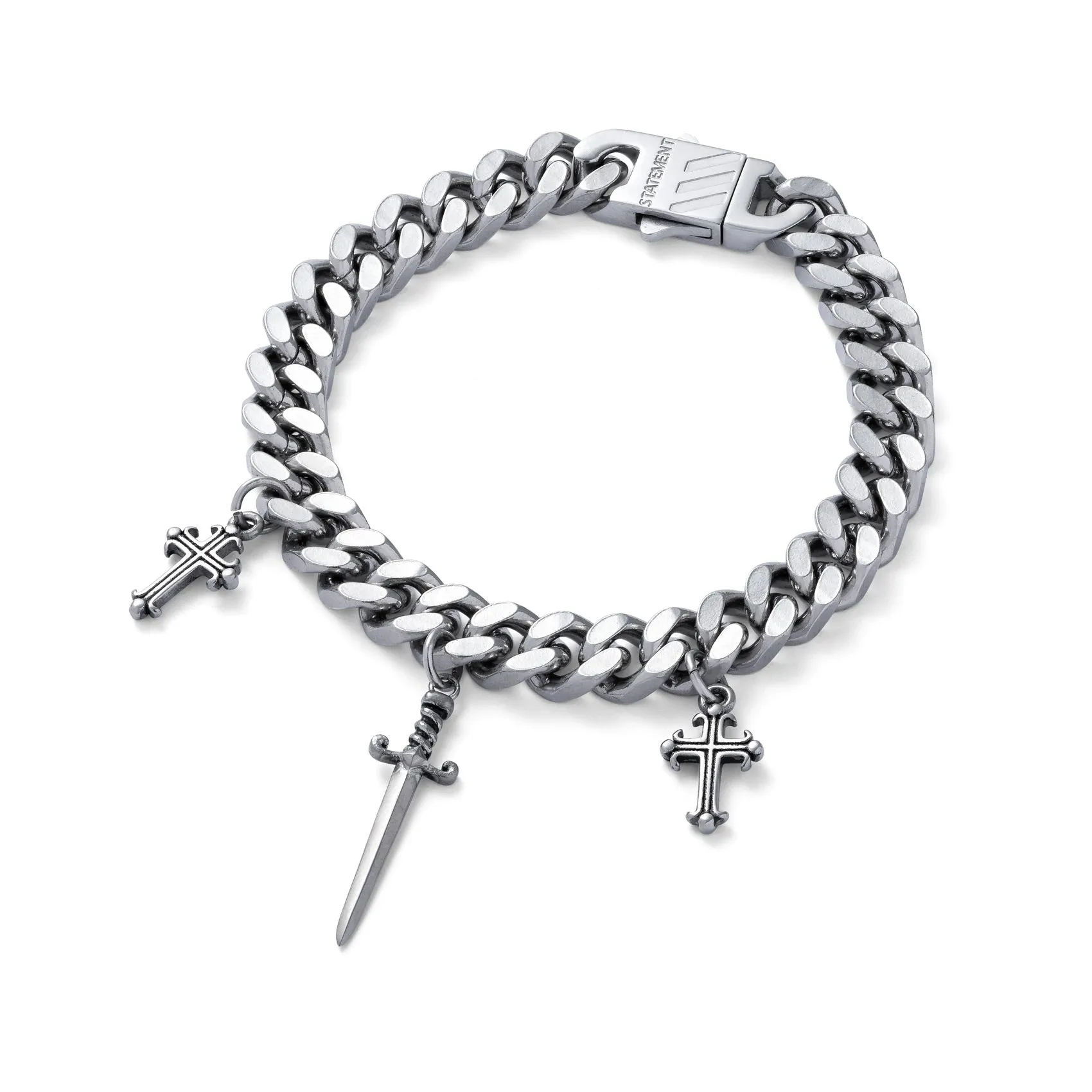 "Crusader" 9mm Cuban Bracelet