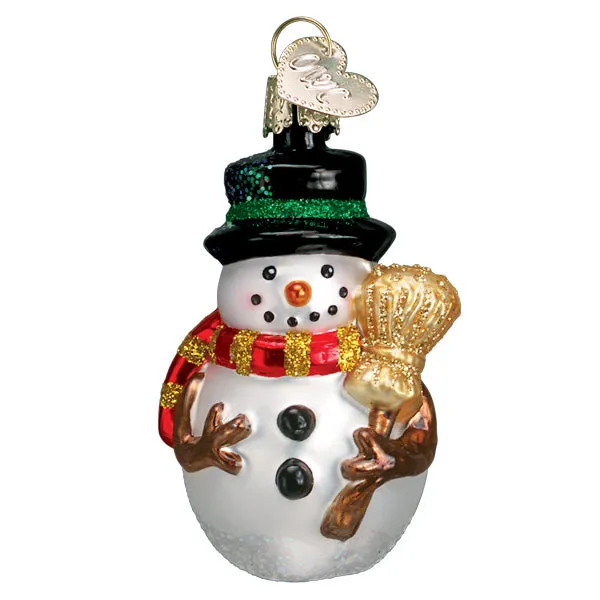 Red Scarf Miniature Mr. Snowy Ornament