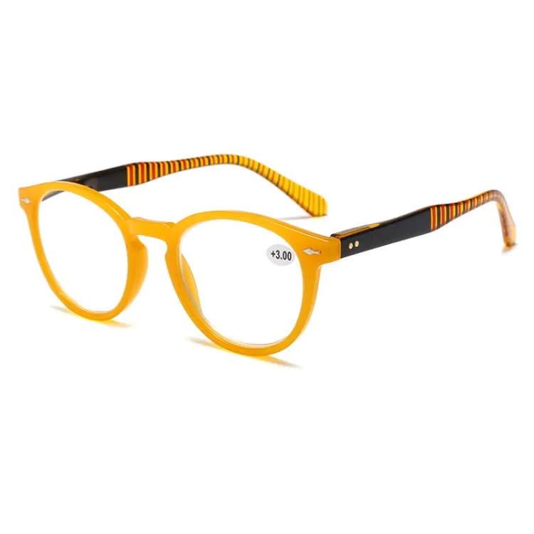 Retro Flexible Durable Portability HD Presbyopic Glasses  350(Yellow)