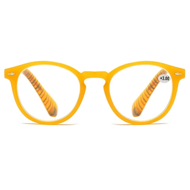 Retro Flexible Durable Portability HD Presbyopic Glasses  350(Yellow)