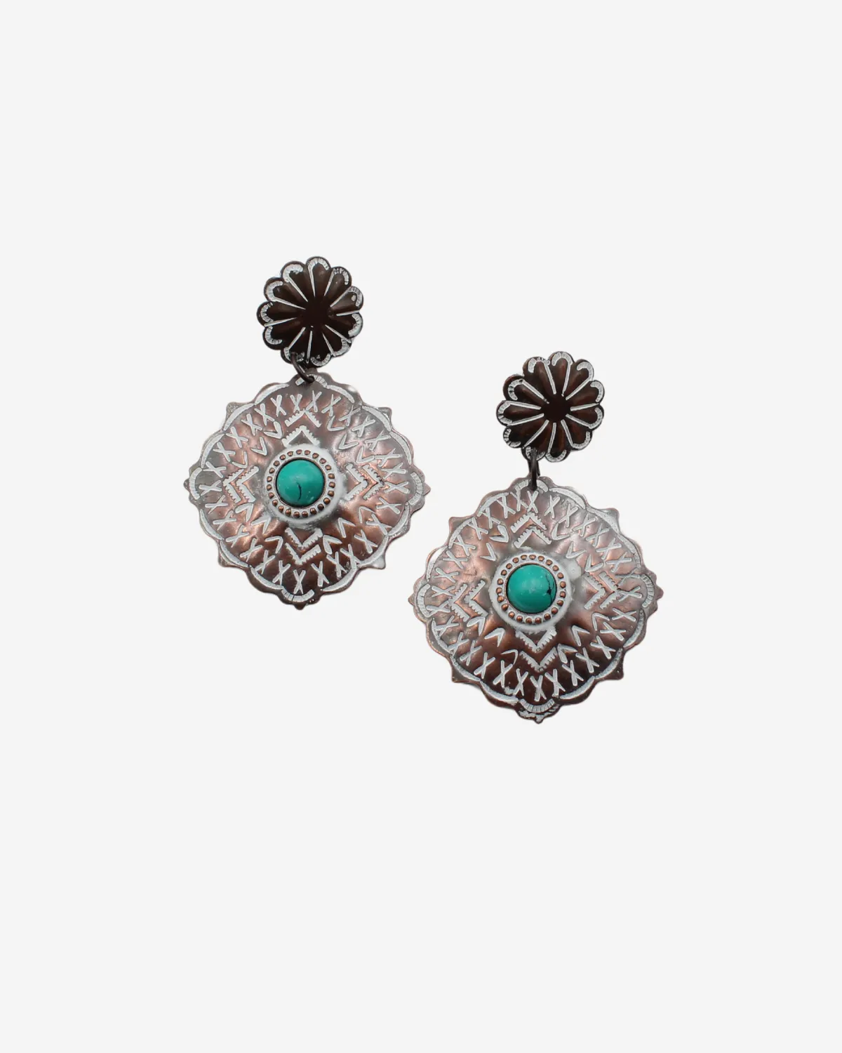 Rustic Flower Earrings