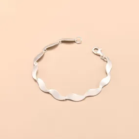 S-Shaped Silver Bracelet