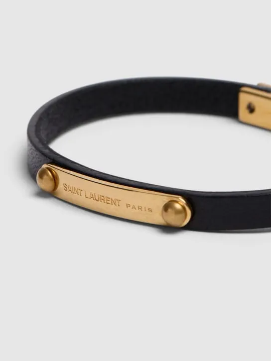 Saint Laurent   YSL leather bracelet 