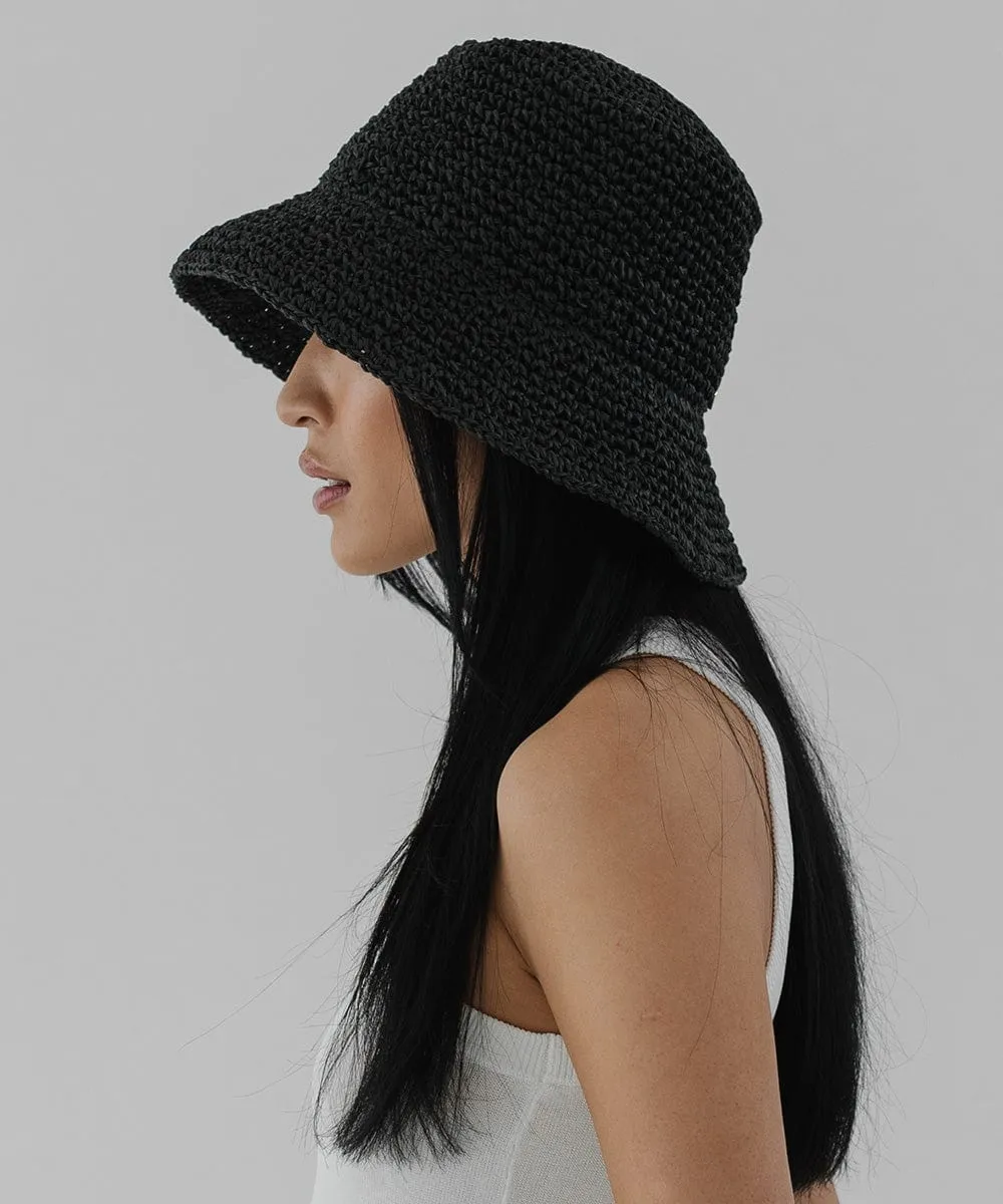 Sal Crochet Packable Bucket Hat