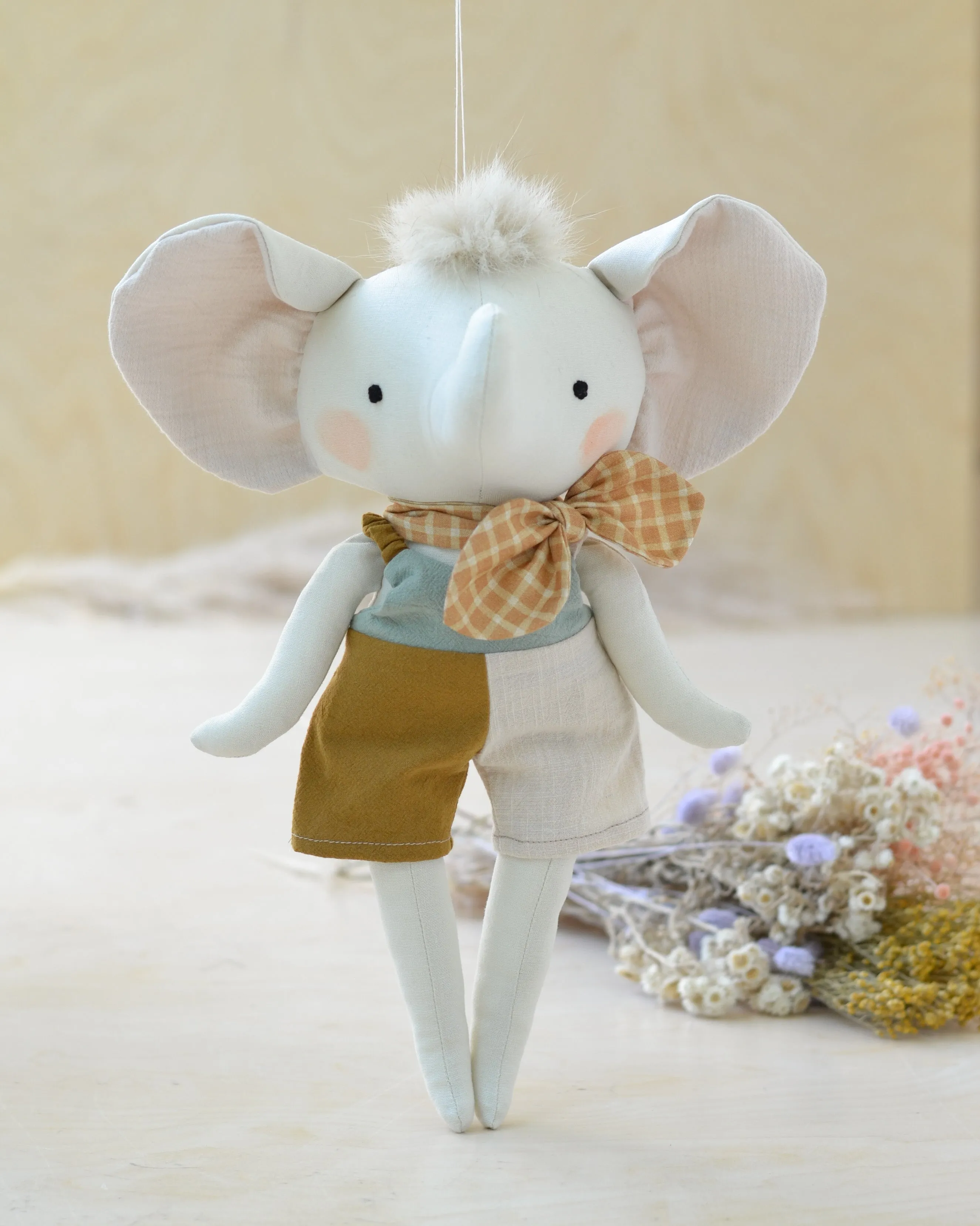 Sewing Pattern - elephant doll