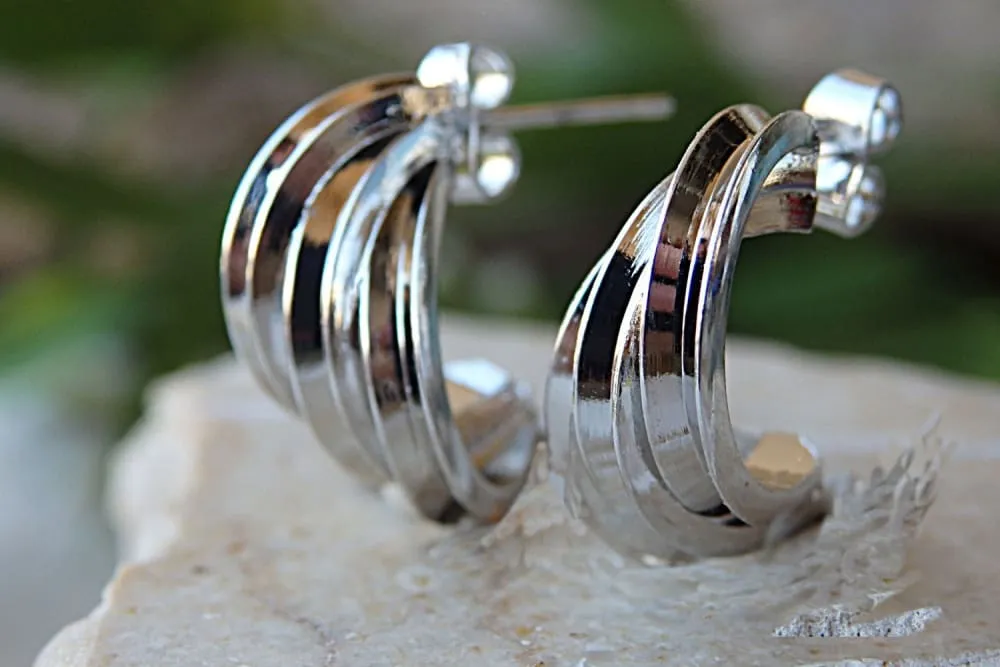 Small hoop earrings