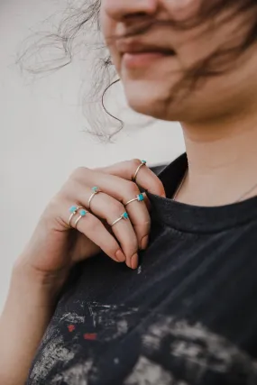 Stacking Rings - Turquoise