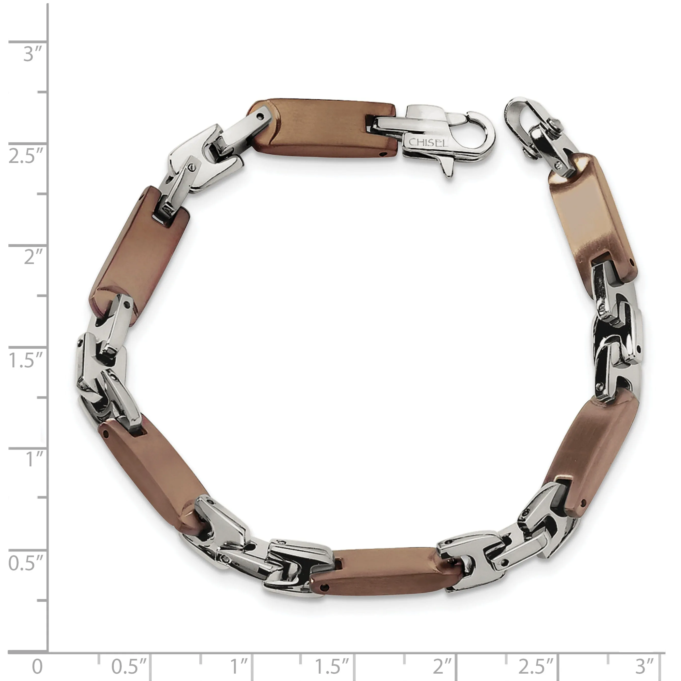 Stainless Steel Chocolate color IP-plated Bracelet