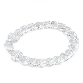 Sterling Silver 300 Gauge 21cm Curb Bracelet