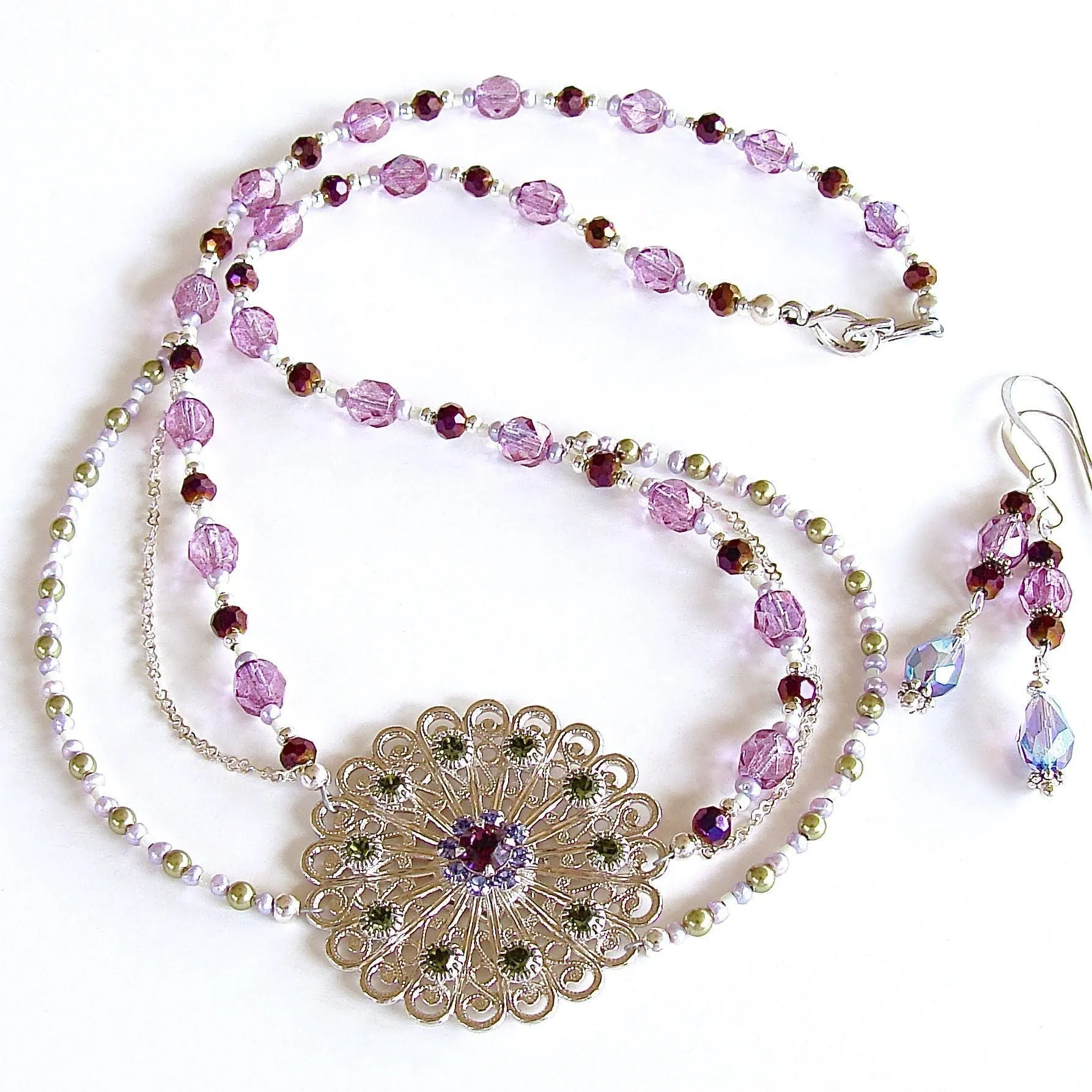 Sugar Plum: 18" Swarovski Crystal Necklace