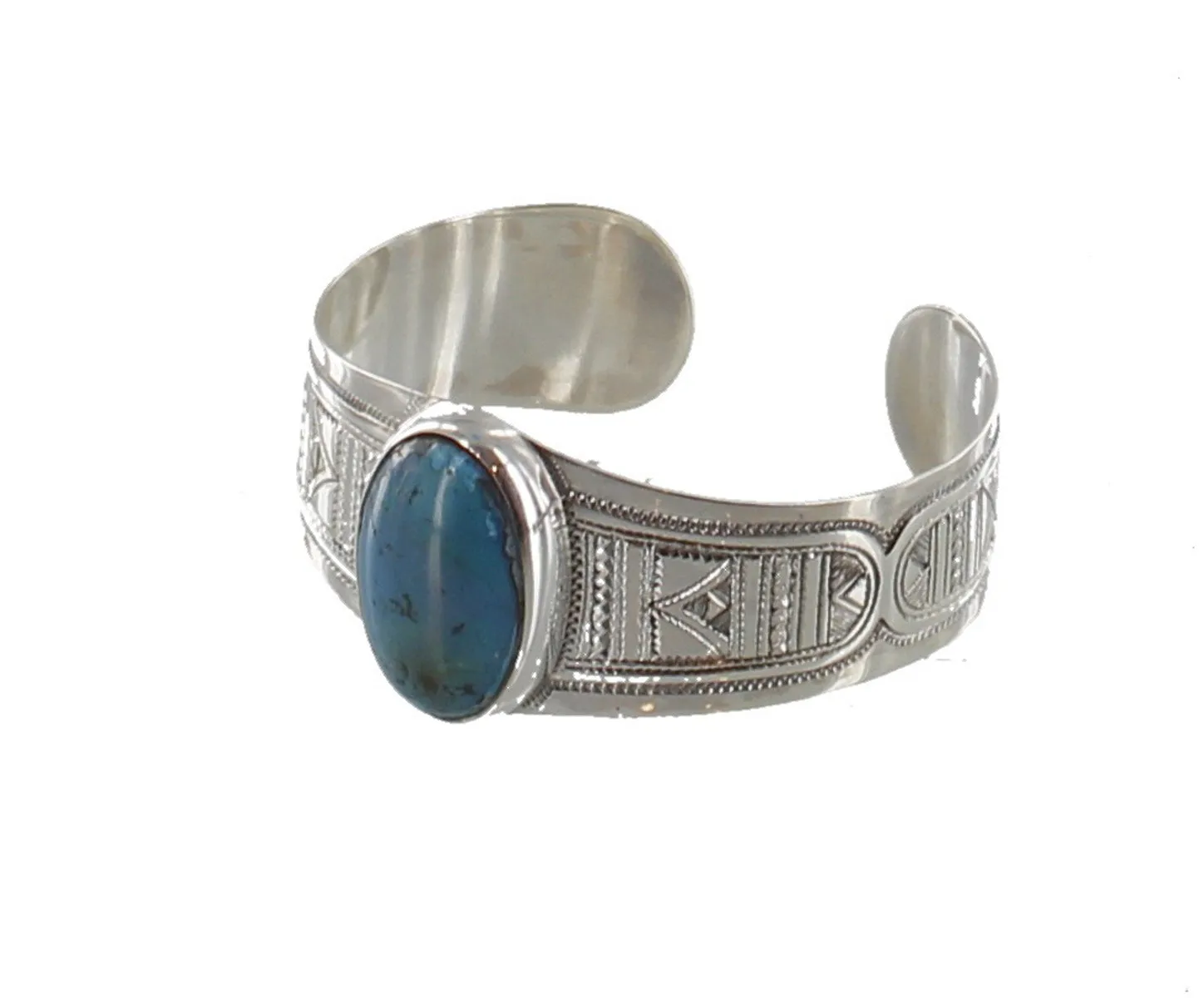 TAKAMA Silver & Semi-Precious Stone Cuff Bracelet