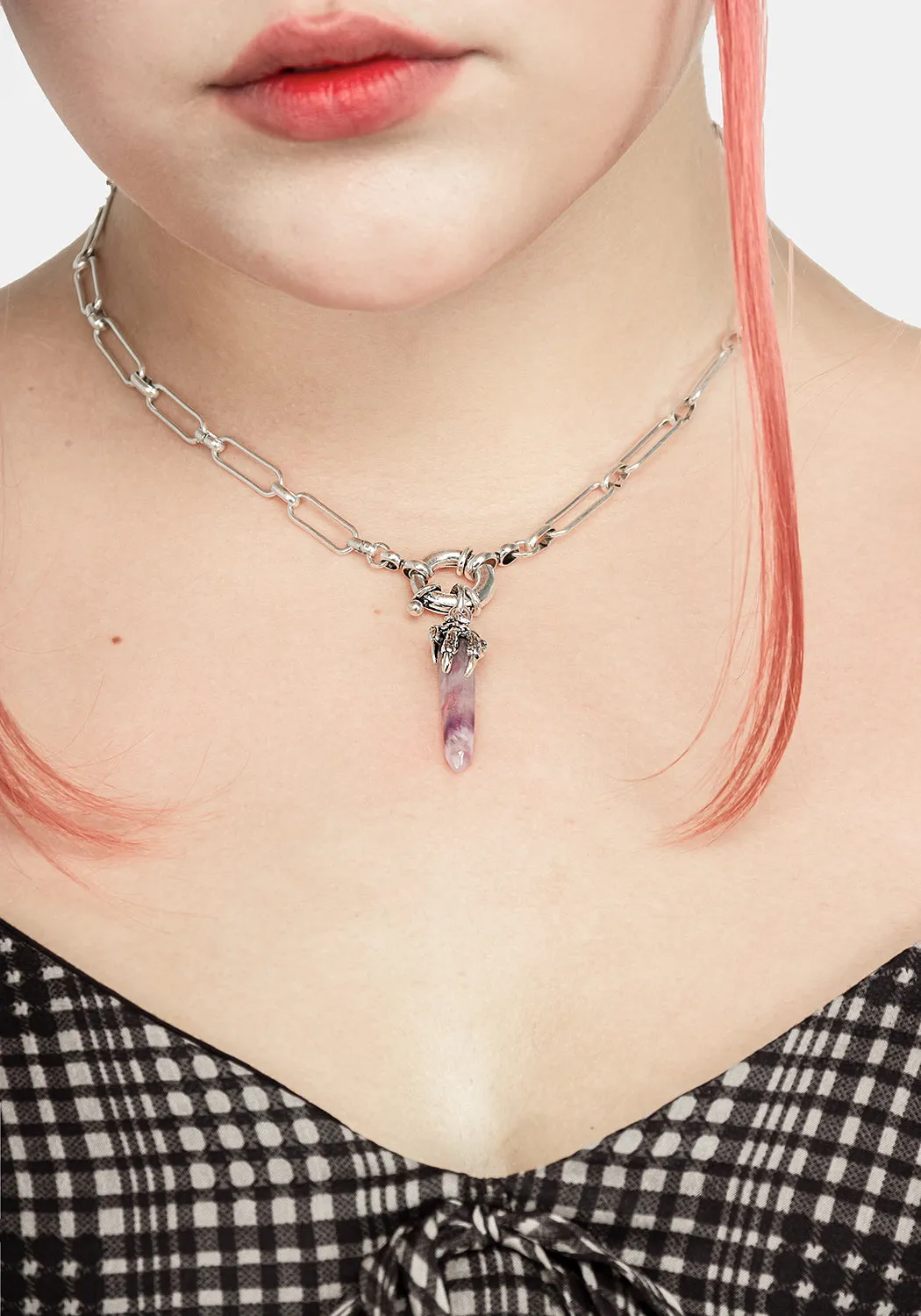 TALON AMETHYST SHARD NECKLACE