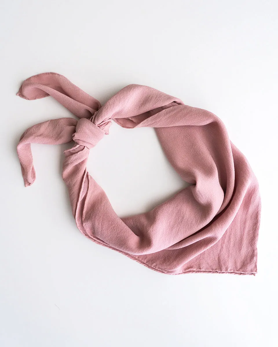 'The Classic' Washable Silk Scarf in Peony