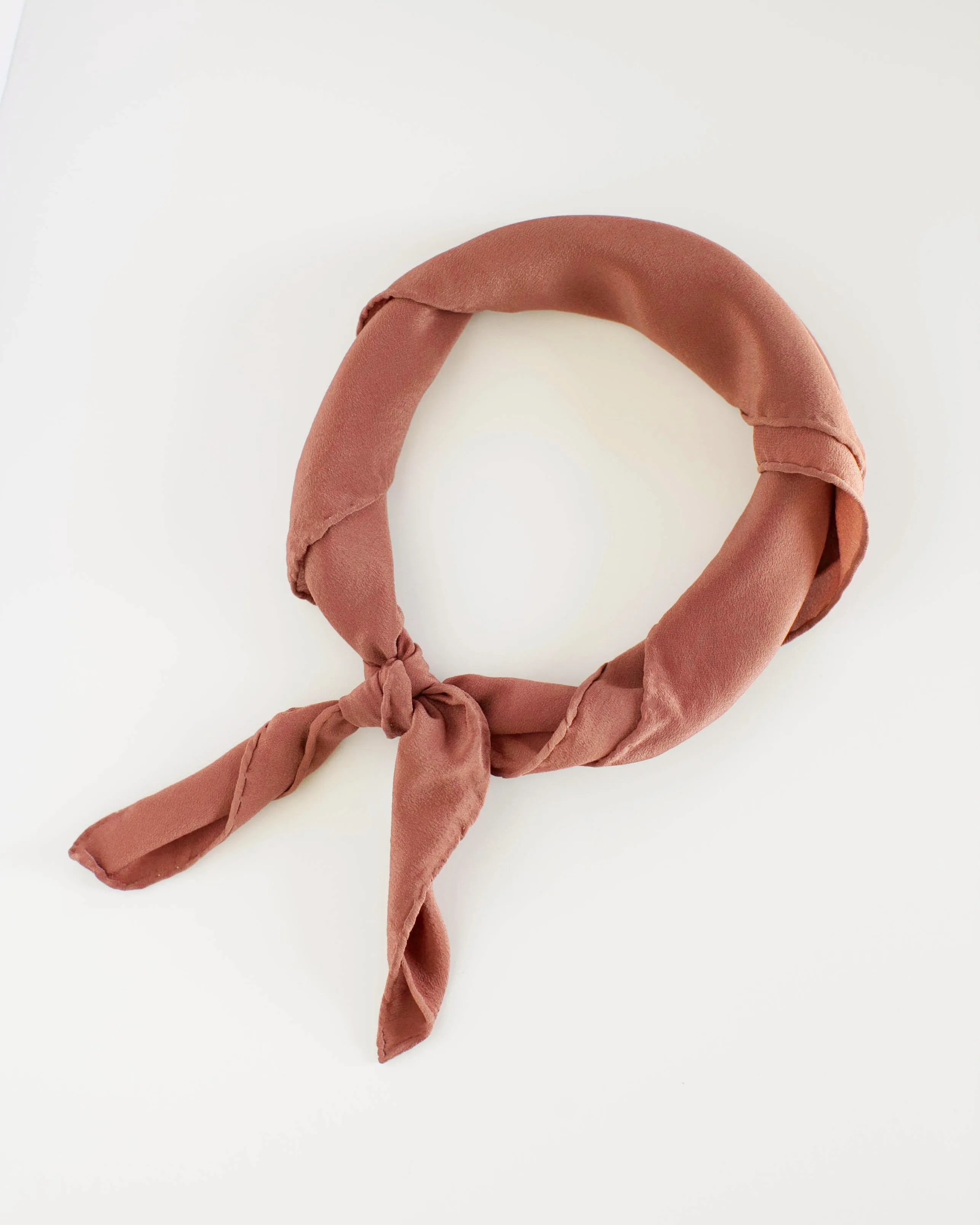 'The Scout' Washable Silk Scarf in Copper