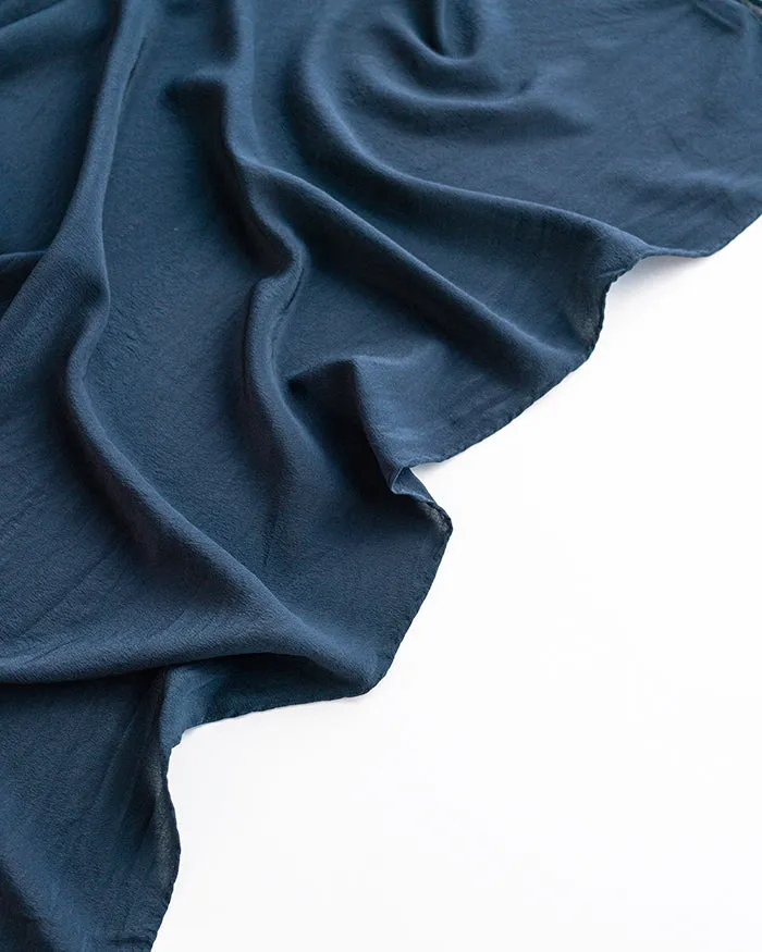 'The Scout' Washable Silk Scarf in Storm