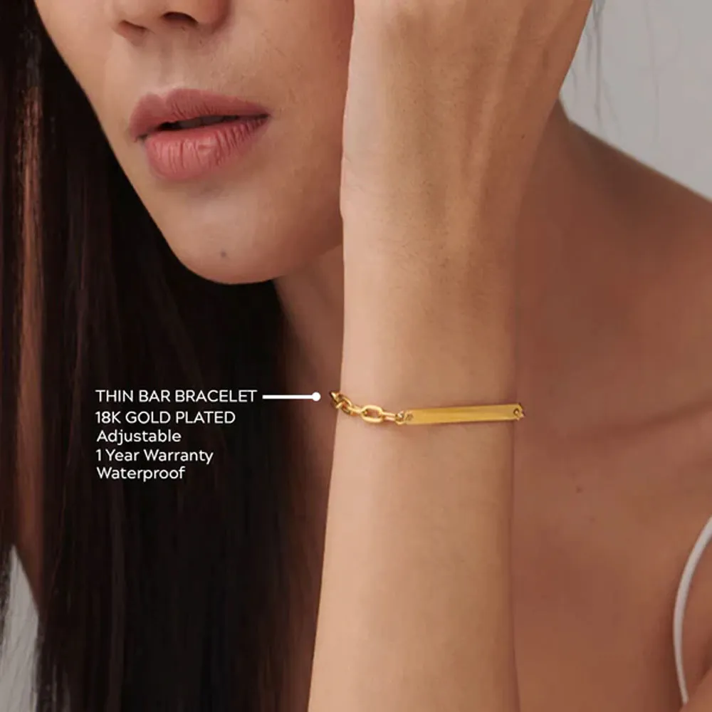 Thin Bar Bracelet