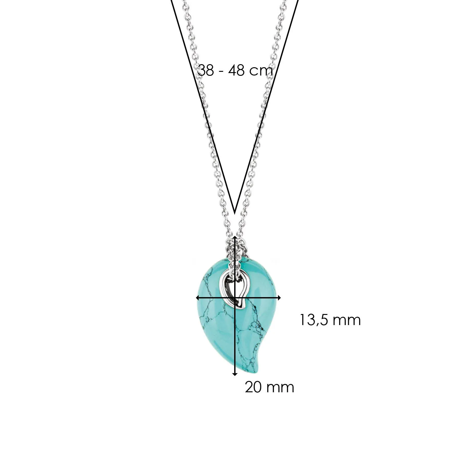 TI SENTO Necklace 3918TQ