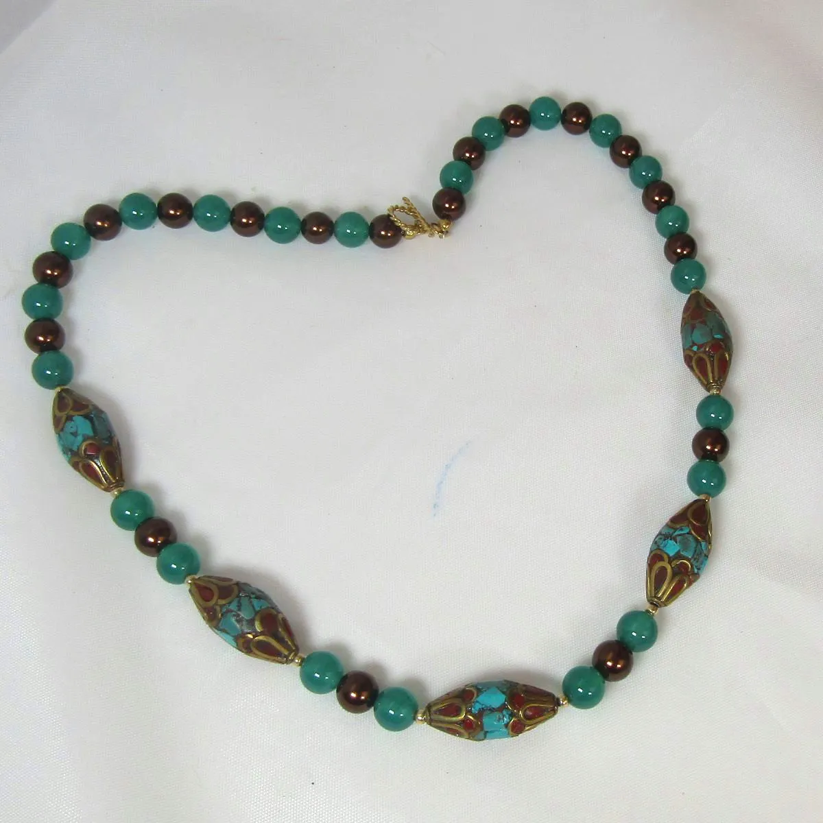 Tibetan Turquoise Bead Necklace