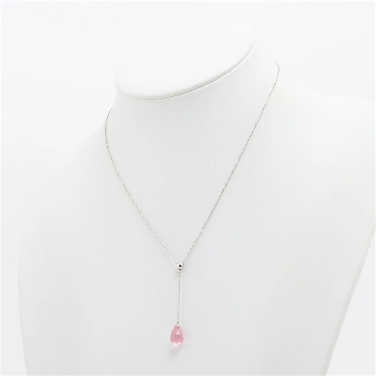 Tiffany & Co. Rainbow Drop Pink Amethyst Stone Necklace