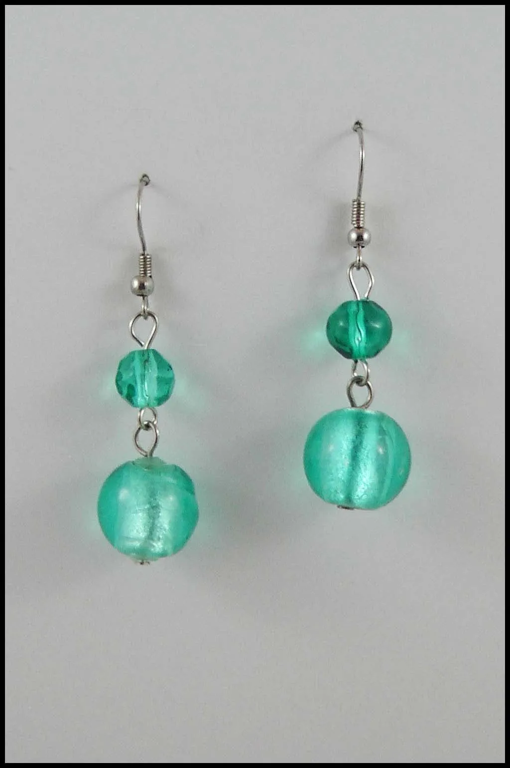 Translucent Beaded Earrings