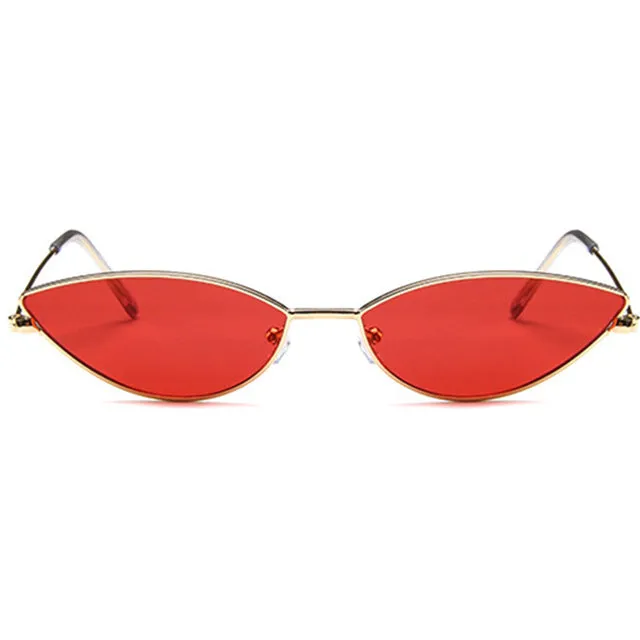 Trendy Girls Retro 70's Metal Frame Cat Eye Sun Glasses