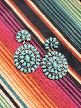 Triumphing In Turquoise Earrings