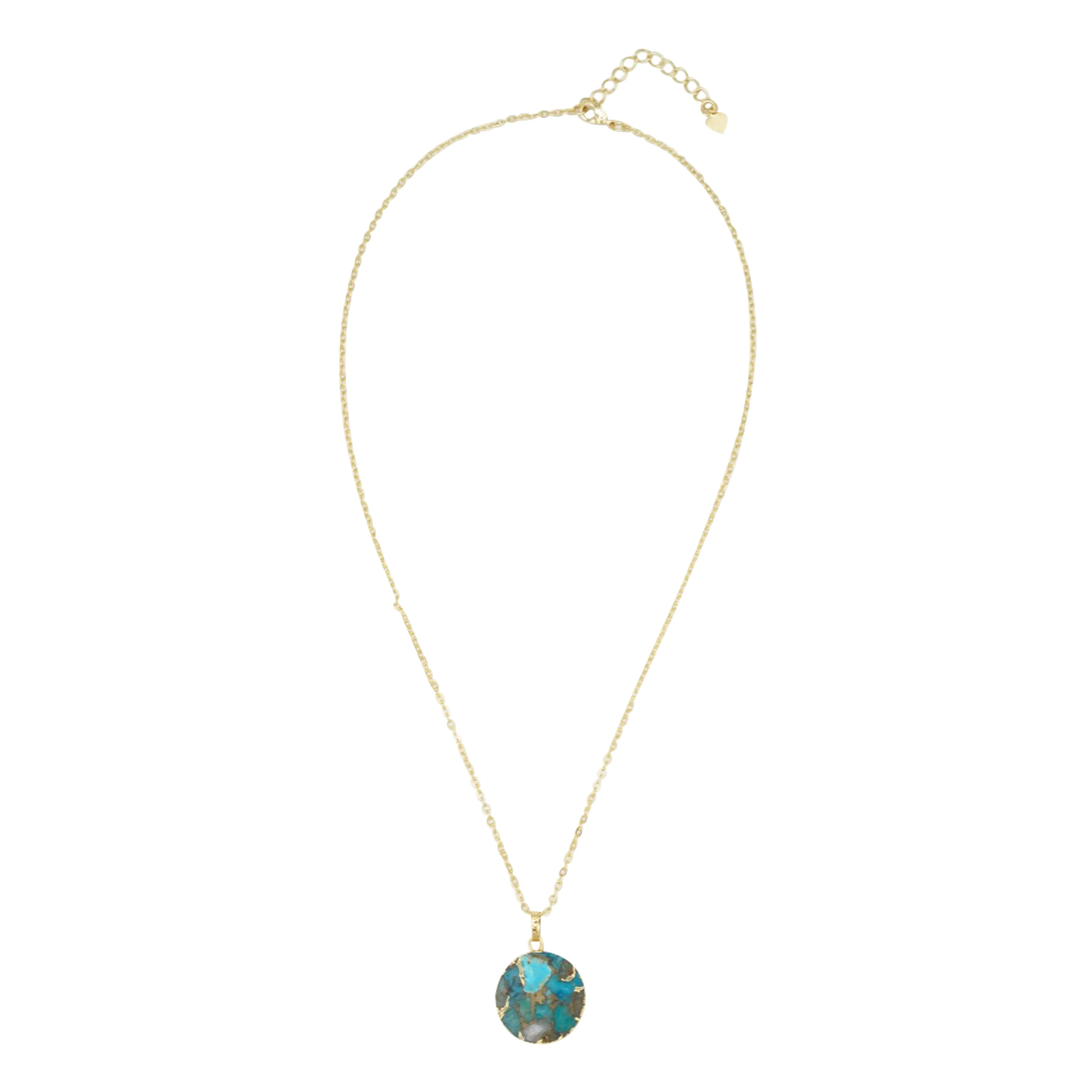 Turquoise Circle Necklace