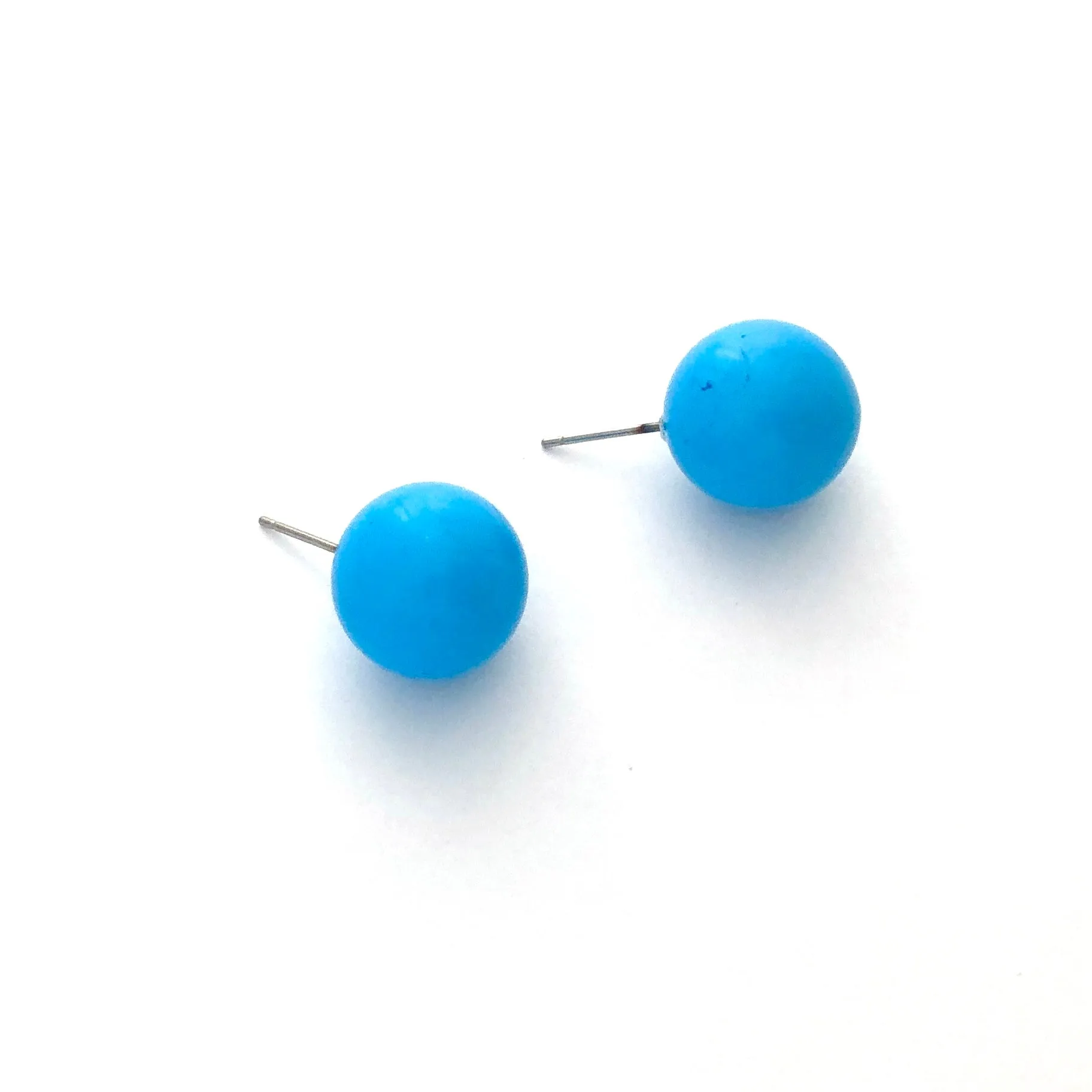 Turquoise Jumbo Ball Stud Earrings