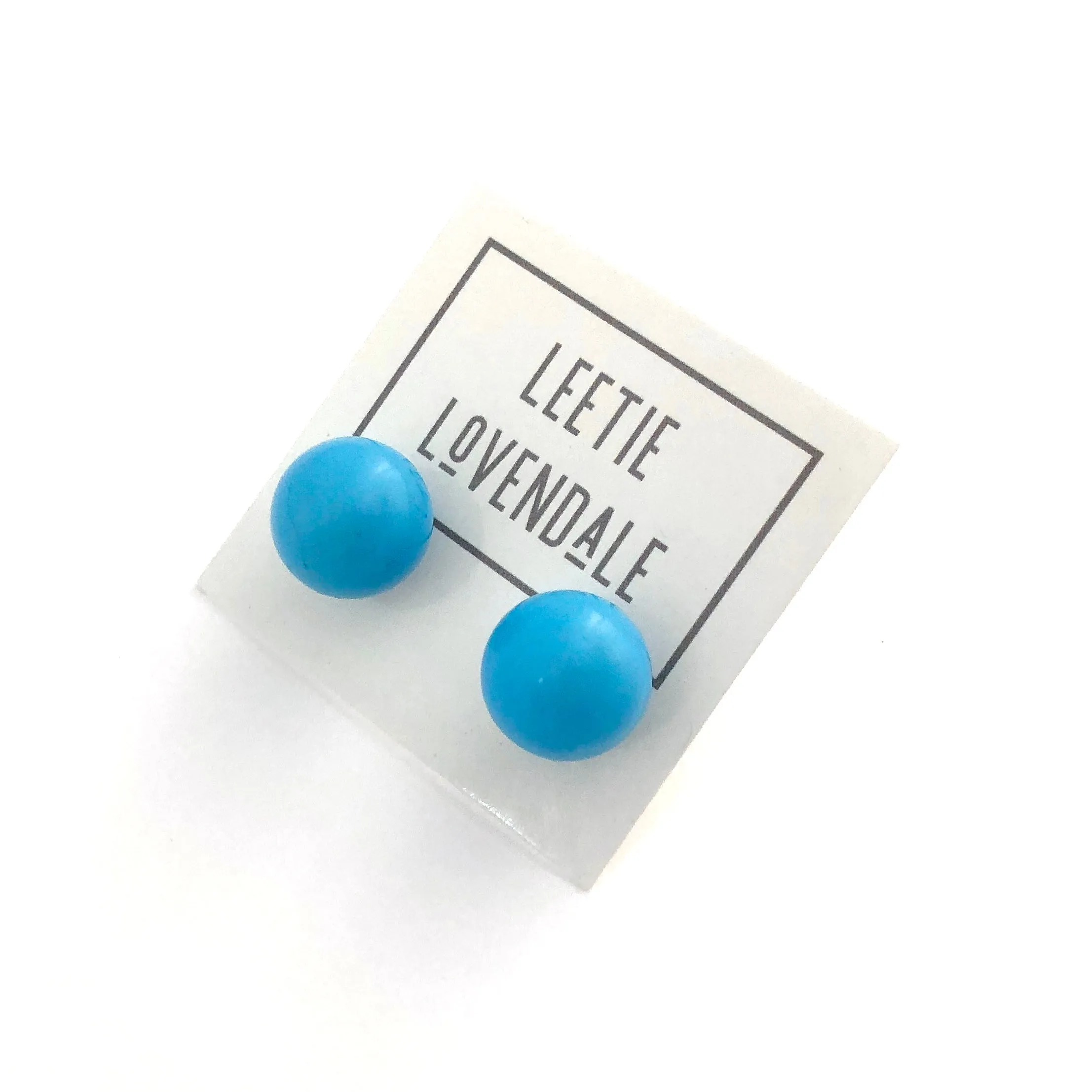 Turquoise Jumbo Ball Stud Earrings