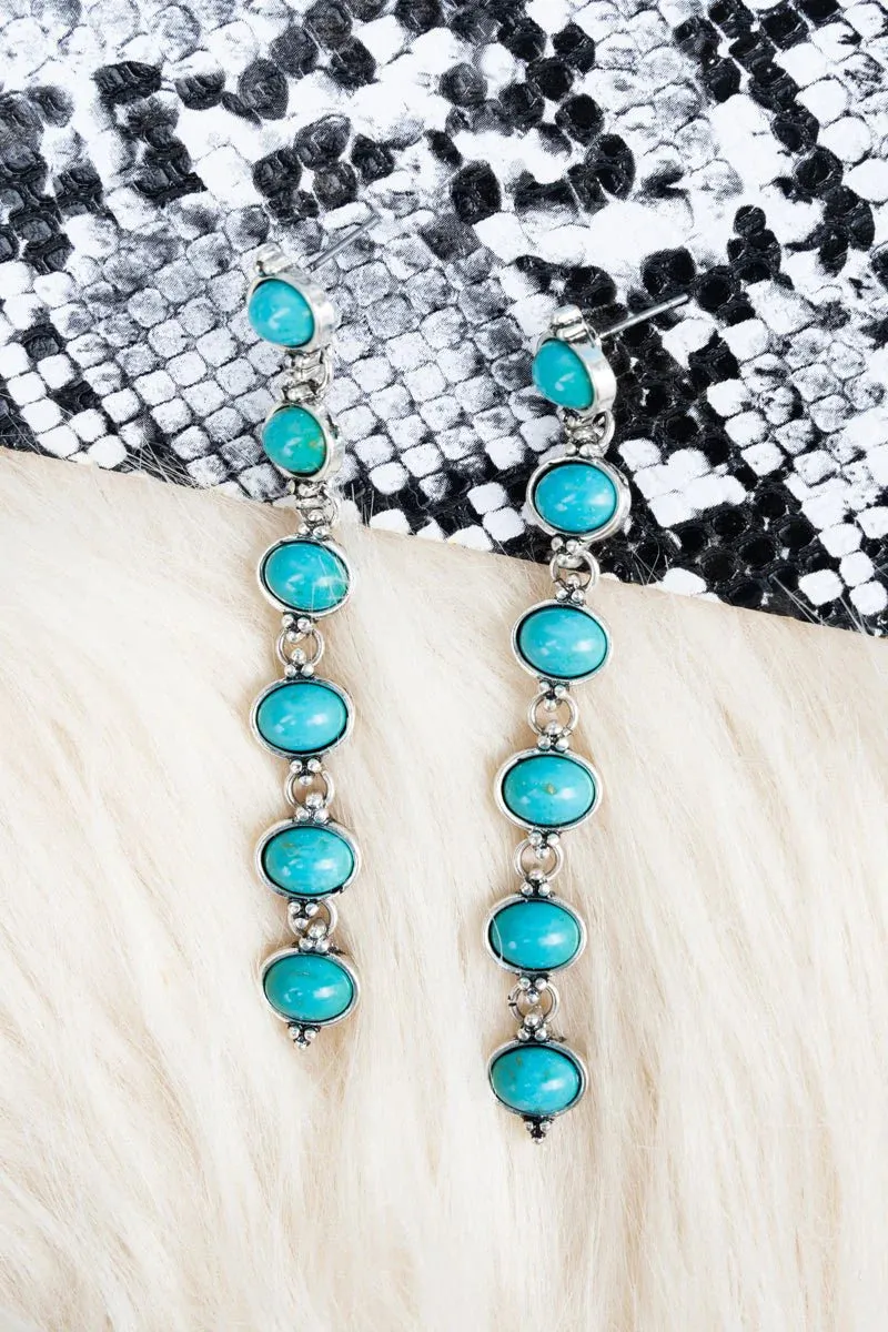 Turquoise Moreno Valley Drop Earrings